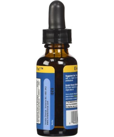 Innate Choice D Sufficiency Liquid Vitamin D3 1oz - Pure & Potent D3 Supplement - Buy Online on GoSupps.com