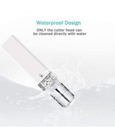Women's Facial Hair Removal - EZBASICS Painless Trimmer with USB Charge, Waterproof Epilator for Peach Fuzz Chin Cheek Upper Lip - Includes 1 Replacement Head (White) - Buy Online on GoSupps.com