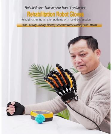 Rehabilitation Robot Gloves Patients with Hand Dysfunction to Conduct Independent Rehabilitation Training Stroke Hand Splint Finger Orthosis(Size:M Color:Right) Medium Right - Buy Online on GoSupps.com