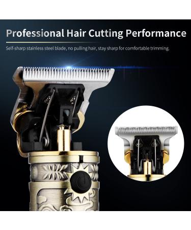 Professional Suttik Hair Clippers for Men - Cordless T-Blade Trimmer with Replacement Blade | Gold Knight Edgers & Close-Cutting Clippers - Buy Online on GoSupps.com