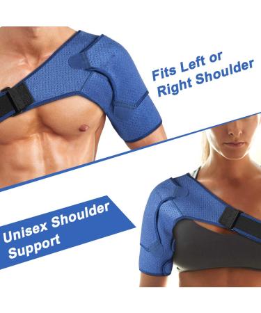 Shoulder Brace 1 Right or Left Shoulder Support for AC Joint Tendonitis Shoulder Dislocation Neoprene Support Protect - Buy Online on GoSupps.com