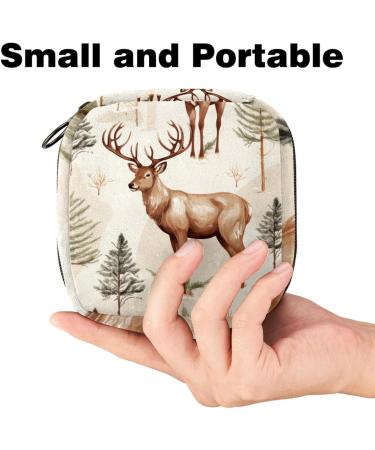 Buy MuooouM Christmas Waldelch Menstrual Pad Bag - Zippered Storage Pocket for Teen Girls & Women | Portable Menstrual Cup Pouch | 4.7x6.6 inches - International Shipping Available - Buy Online on GoSupps.com