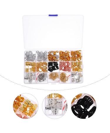 EXCEART 1 Box Braid Ring Dreadlocks Beads Hair Braiding Tube Ring Braided Hair Accessories Hairstyle Braiding Accessories Braided Headband Dread Beads Gold Metal Charm Miss Knitting Ring - Buy Online on GoSupps.com