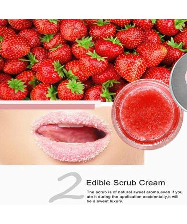 Qiansheng Natural Organic Sugar Berry Lip Peeling Gel - Gentle Exfoliating & Moisturizing Cream for Dry Cracked Lips - Buy Online on GoSupps.com