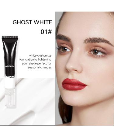 Erinde White Foundation Mixing Pigment Color Corrector - 0.67 Oz | Smooth Matte Liquid Formula | Deep to Shallow Shades | Cruelty-Free & Ultra-Blendable - Buy Online on GoSupps.com