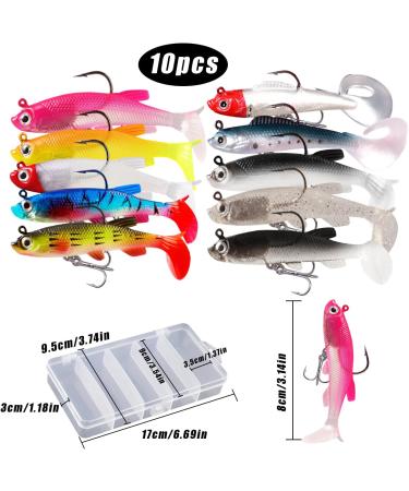 RYAN Rubber Fish Pike Lure Set - 10-Piece Zander & Soft Artificial Bait for Fishing | Best International Shipping - Buy Online on GoSupps.com