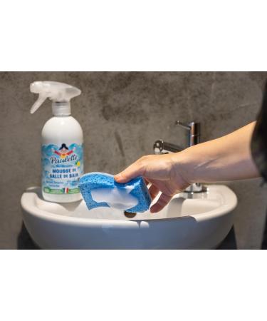  Paulette PAULETTE LA TERREUR DU MENAGE - Lemon Bathroom Foam - Natural and Ecocert Degreasing Cleaner Spray - 500 ml - Buy Online on GoSupps.com