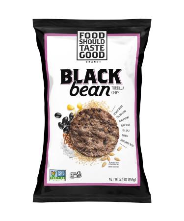 Buy Food Should Taste Good Black Bean Tortilla Chips - 5.5oz Pack of 6 | International Shipping Available - Buy Online on GoSupps.com
