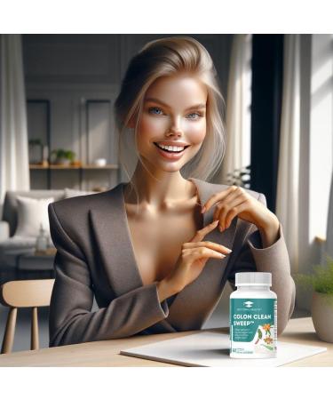 Buy Colon Clean Sweep - 60 Vegan Capsules | Natural Gluten-Free Detox Supplement - Buy Online on GoSupps.com
