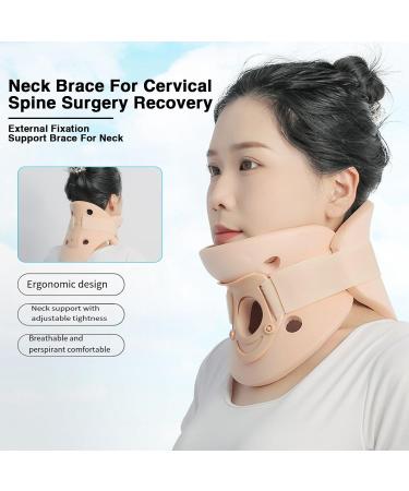 Zervical Collar - Ergonomic Cervical Neck Traction Device for Pain Relief & Post-Op Recovery | Large Skin Color Support Brace - Buy Online on GoSupps.com