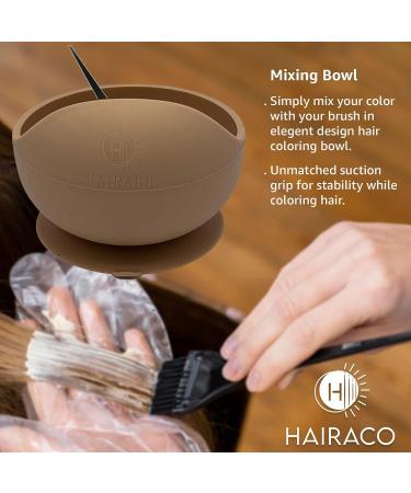 Hairaco Non-Slip Suction Hair Color Bowl - Custard Yellow - Buy Online on GoSupps.com