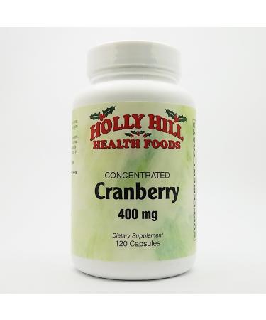 Holly Hill Health Foods Cran-Max Concentrated Cranberry 400 MG 120 Capsules 120 Count (Pack of 1)