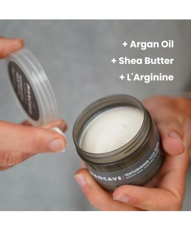 ManCave Texturising Hair Paste 75ml for Men - Natural Texture and Definition with Panthenol, Arginine, Caffeine - Vegan-Friendly Formula - Flexible Hold - Buy Online on GoSupps.com