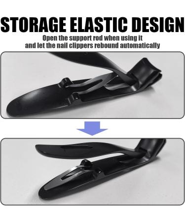 1 Black Nail Clippers and 1 Stainless Steel File with Storage Box Nail Clipper Manicure Set Toenail Clippers Nail Scissors Hand and Foot Care Tools - Buy Online on GoSupps.com