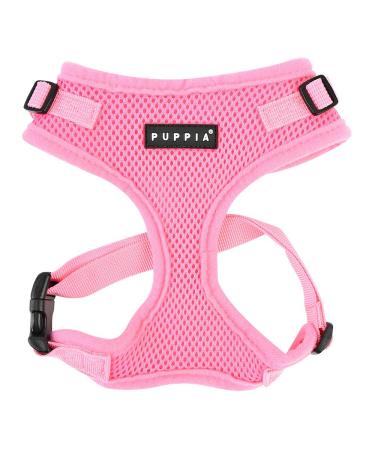 Puppia Ritefit Dog harness for small to medium -sized dogs - adjustable and very soft - also usable as a puppy dishes -Atani train crockery for dogs pink XL XL pink