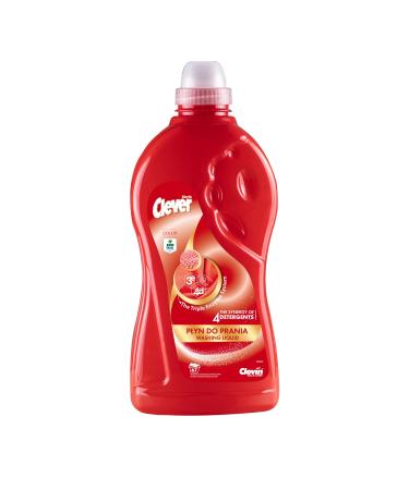 Washing liquid CLEVER COLOR (67 WL) the power of 3 enzymes/4 detergents detergent 2 l color