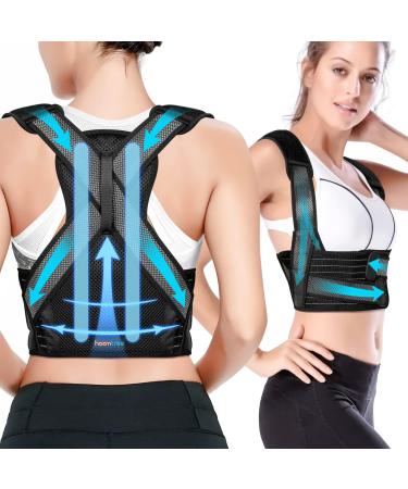 Back Brace Posture Corrector for Women Men Scoliosis Back Brace Breathable Back Straightener Shoulder Posture Corrector All Back Straight Support Trainer Correction for Neck Back & Shoulder Pain Relief Medium(Waist 27-34...