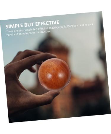 Beavorty Rot 2-St Health Ball - Wooden Handball Foot Massager for Fitness | Retro Red Rosewood 5.5x5.5cm Gift for Feet Care - Buy Online on GoSupps.com