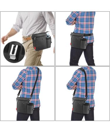 AEMIAO Dog Walking Bag with Bottle Holder & Poo Bags - Large Outdoor Training Treat Pouch for Dogs - Waist & Shoulder Belt - 3 Ways to Wear - Buy Online on GoSupps.com