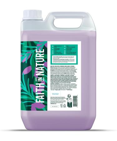 Faith In Nature Lavender & Geranium Natural Shampoo Soothing Vegan & Cruelty Free Paraben & SLES Free for All Hair Types 5L Refill - Buy Online on GoSupps.com