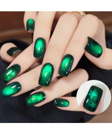Beton Genle me Derzi Dolgu eridi - Manicure Supplies | Emerald Green Cat Eye Effect Gel Polish Onar m ve Yenileme in - Buy Online on GoSupps.com