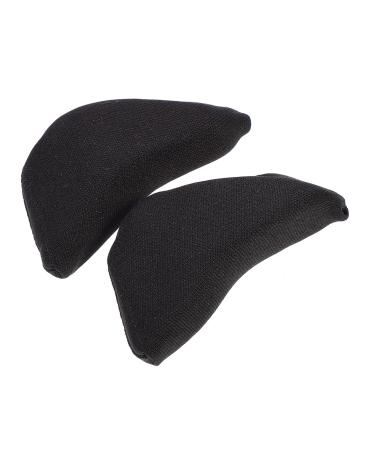 FRCOLOR 1 Set 20pcs Toe Plug Wipes Shoes Too Big Insert Collagen Lip Insoles Unisex Sanitary Pad Storage Bag Shoe Filler Insole Sponge Shoe Inserts Adjust Go Forward Women's Knitted Cotton Black 7.5X3.5X2CM