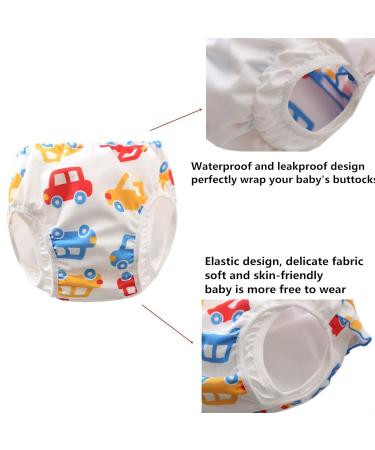 Reusable Baby Swimming Trousers | Adorable Girls Swimming Diaper 0-4 Years - Small Gray Flowers | XL Size for Toddlers - Buy Online on GoSupps.com