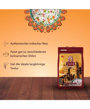 Buy INDIA GATE Basmati Rice Classic (1 x 5 KG) - Premium Quality International Shipping Available - Buy Online on GoSupps.com