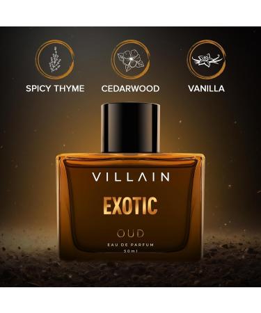 Villain Exotic Oud Luxury Eau de Parfum | Long Lasting Oriental Fragrance - 50ml - Buy Online on GoSupps.com