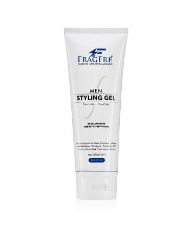 FRAGFRE Hair Gel for Men Firm Hold 8 oz - Mens Styling Gel for Aggressive Hair Styles - Paraben Free Fragrance Free Hypoallergenic - Sensitive Skin Formula - No Irritations or Hair Bumps! 8 Fl Oz (Pack of 1) - Buy Online on GoSupps.com
