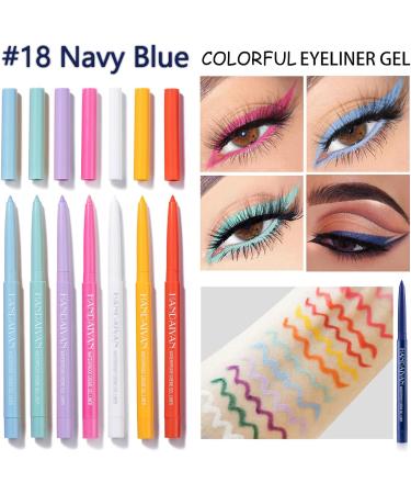 Long-Lasting Navy Blue Eyeliner - Waterproof & Sweat Resistant | Matte Liquid & Pencil Eyeliner for All-Day Wear - Buy Online on GoSupps.com