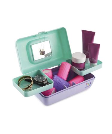 Vintage Caboodles Pretty in Petite Case - Seafoam Lid/Lavender Base Retro design - Buy Online on GoSupps.com