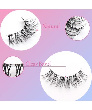 Losha Fluffy CC Curl Faux Mink False Eyelashes - Natural Look, Reusable Wispy Lashes | 10 Pack - Buy Online on GoSupps.com