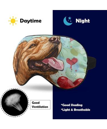 Light-Blocking Golden Retriever Sleep Mask - Comfortable Eye Cover for Women & Men | Perfect Gift for Mother's Day - Buy Online on GoSupps.com