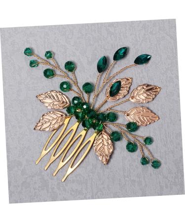 FRCOLOR Bridal Crystal Hair Comb Girls Accessories Girls Hair Clips Bridal Hair Accessories Wedding Tiara Wedding Crystal Hair Comb Barrettes for Girls Zinc Alloy Bride Leaves - Buy Online on GoSupps.com