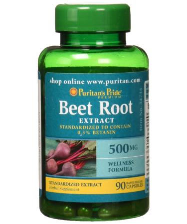 Puritans Pride Beet Root Extract 500mg, 90 Count