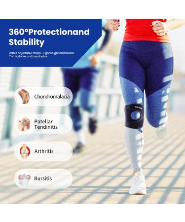 Buy Galvaran Patellar Knee Brace Support Strap for Pain Relief | Adjustable Knee Strap for Tendonitis Arthritis & Injury Recovery - Medium Size - Buy Online on GoSupps.com