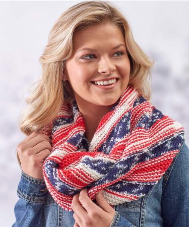 Red Heart Super Saver Yarn (4-Pack, 5oz Skeins) in Americana Colorway - Buy Online on GoSupps.com
