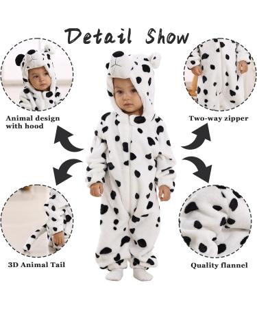 Doladola Unisex Baby Toddler Hooded Snow Leopard Romper Jumpsuit - 3-6 Months - Buy Online on GoSupps.com