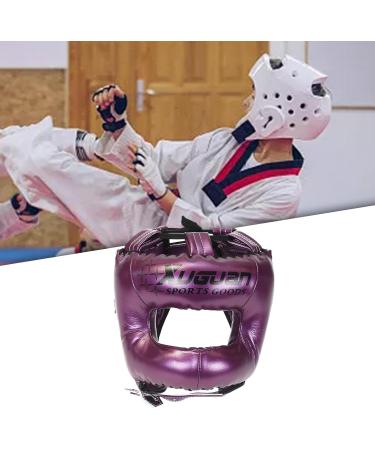 Buy Dickly Boxing Headgear - Waterproof Muay Thai & Kickboxing Head Cover for All Ages - Ultimate Facial Protection for Grapplers - Violet L - Buy Online on GoSupps.com