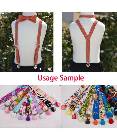 Sutoyuen 42pcs Metal Round Suspender Clips for DIY Pacifier Chains & Jewelry Accessories - Buy Online on GoSupps.com