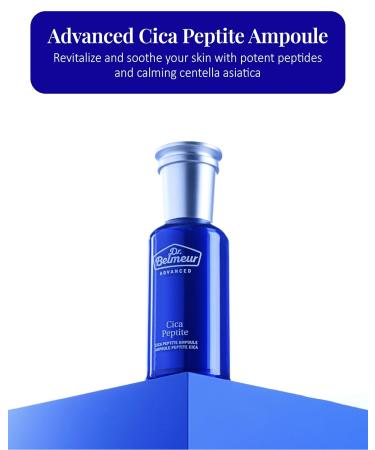 Advanced Cica Ampoule - Soothing Hydrating Serum for Sensitive Skin | Korean Skin Care with Centella Asiatica & Peptide Complex - 1.7fl oz - Buy Online on GoSupps.com
