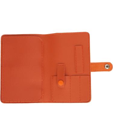 Nail Tips Storage Container Bag Portable PU Zipper Multipurpose Nail Drill Bits Organizer Bag for Salon (Orange) - Buy Online on GoSupps.com