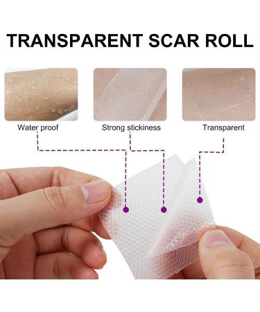 Silicone Scar Sheets 1.6x60 inches - Clear Silicone Scar Tape for Scar Removal - Suitable for Variety of Scars - Scar Away Upgrade - Buy Online on GoSupps.com
