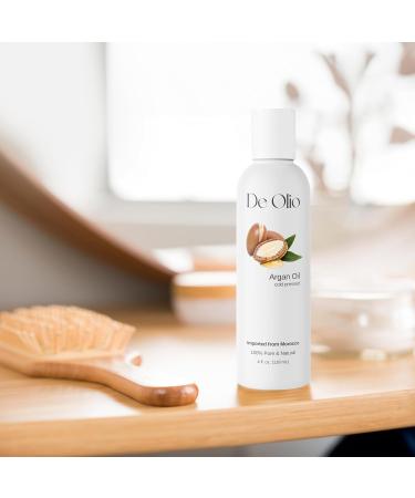 Buy 100% Pure Cold Pressed Argan Oil of Morocco - Natural Hair Skin & Face Moisturizer | 4 fl. oz. (118 mL) - Premium Moroccan Oil for Nourishing & Straightening - Buy Online on GoSupps.com