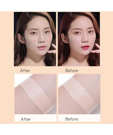 Color Changing Foundation Makeup Double Head Concealer Foundation with Brush Brightening Waterproof Foundation Makeup for Dark Circles Impurities Natural Look Teksome - Buy Online on GoSupps.com