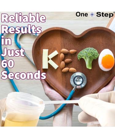 100 One Step Ketone Test Strips for Keto & Low-Carb Diet | Urine Test for Ketosis - Buy Online on GoSupps.com