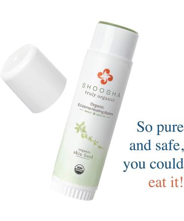 Shoosha Organic Eczema Cream for Adults | USDA Certified, All Natural Relief for Sensitive Skin | Hypoallergenic & Gluten-Free with Calendula Oil - Buy Online on GoSupps.com