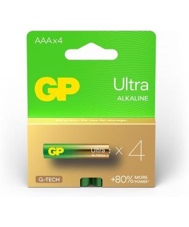Buy AAA Battery GP Alkaline Ultra 1.5V - Pack of 4 for Long-lasting Performance | Fast International Shipping - Buy Online on GoSupps.com