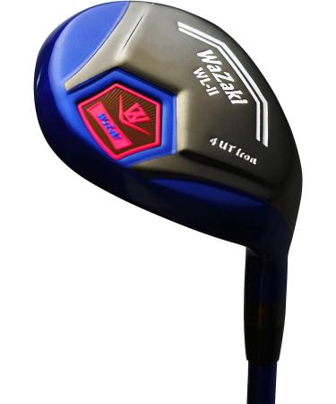 Japan WaZaki Hybrid Iron USGA R A Rules Single Golf Club with Cover WLIIs Model Black Blue Finish 65g Graphite Shaft 0.5" Plus Length 15 Degrees - Buy Online on GoSupps.com